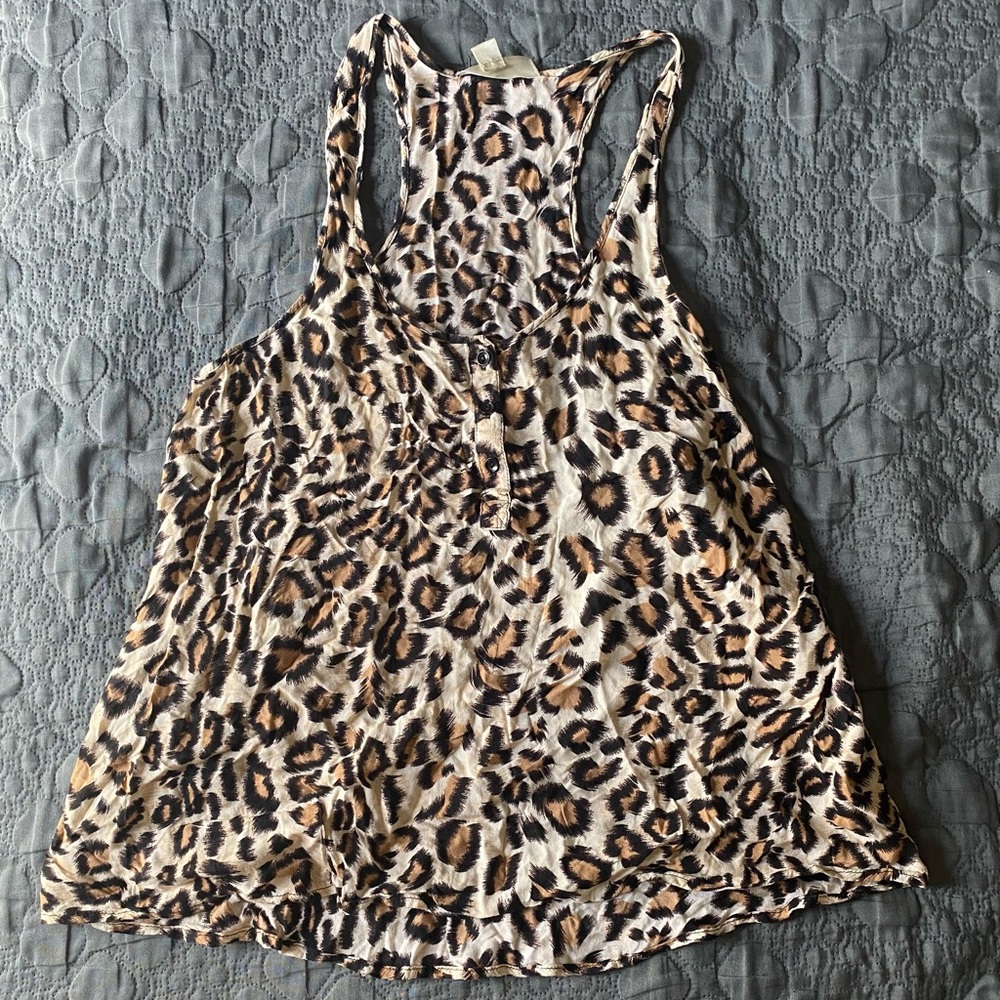 Cheetah print blouse
